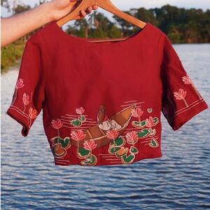 Women’s Desi South Asian Style Embroidered Blouse
